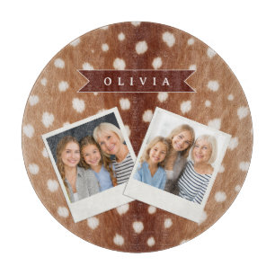 Personalisierte Hirschdruck-Geschenke in neutraler Schneidebrett