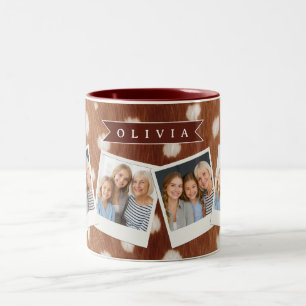 Personalisierte Hirschdruck-Geschenke in neutraler Zweifarbige Tasse