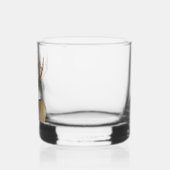 Personalisierte Hirschjagd Monogram Antlers Whiskyglas (Links)