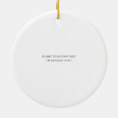 Personalisierte Hirschschschmuck Keramik Ornament (Hinten)