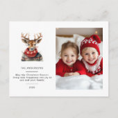 Personalisierte Hirschweifkarte mit Foto Postkarte (Vorderseite)