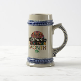 Personalisierte Hispanic Heritage Month Bierbrille Bierglas
