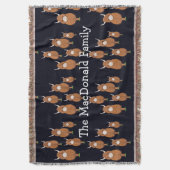 Personalisierte Hochlandkuh Decke (Vorderseite Vertikal)