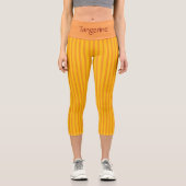 PERSONALISIERTE HOCHWAISTIGE CAPRI - "MANDARINE" LEGGINGS (Vorderseite)