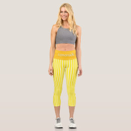 PERSONALISIERTE HOCHWARTIGE KAPRI - "LEMONADE" CAPRI LEGGINGS