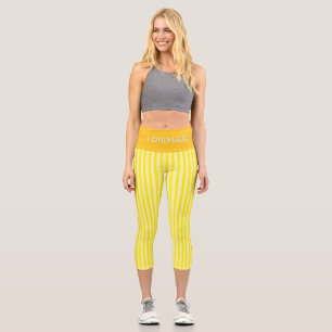PERSONALISIERTE HOCHWARTIGE KAPRI - "LEMONADE" CAPRI LEGGINGS