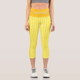 PERSONALISIERTE HOCHWARTIGE KAPRI - "LEMONADE" CAPRI LEGGINGS