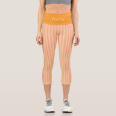 PERSONALISIERTE HOCHWARTIGE KAPRI-PANTS - "PEACHY" CAPRI LEGGINGS (Vorderseite)