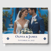 Personalisierte Hochzeit am Mittelmeer Gästebuch (Vorderseite)