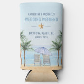 Personalisierte Hochzeit am Strand Selters Dosenkühler (Vorderseite)