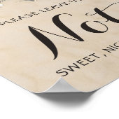 Personalisierte Hochzeit am tropischen Strand Poster (Ecke)