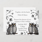 Personalisierte Hochzeit Ankündigungspostkarte (Vorne/Hinten)