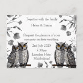 Personalisierte Hochzeit Ankündigungspostkarte (Vorderseite)