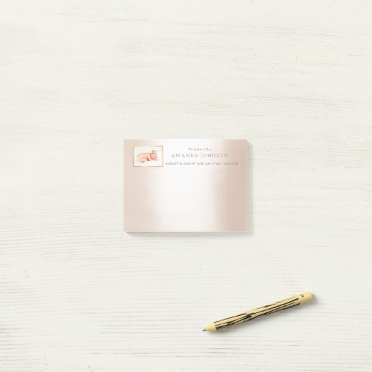 Personalisierte Hochzeit Baby Danke, dass du dir e Post-it Klebezettel (Auf Schreibtisch)