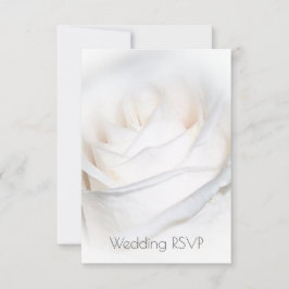 Personalisierte Hochzeit bei White Rose RSVP Karte