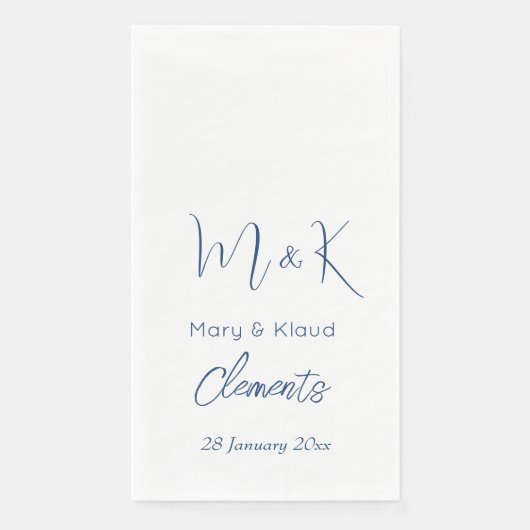 Personalisierte Hochzeit, Brautparty/Verlobung Serviette (Vorderseite)