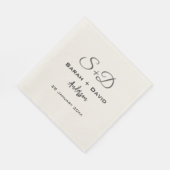 Personalisierte Hochzeit, Brautparty, Verlobung Serviette (Ecke)