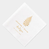 Personalisierte Hochzeit, Brautparty/Verlobung Servietten Mit Folie (Rechts)