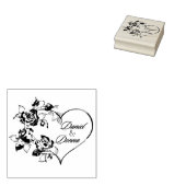Personalisierte Hochzeit Briefmarke Gummistempel (Stempel)