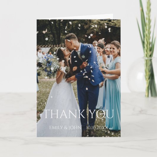 Personalisierte Hochzeit Danke Foto (Vorderseite)