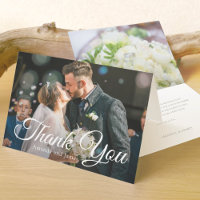 Personalisierte Hochzeit Danke Fotokarte