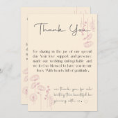 Personalisierte Hochzeit danke Karten Einzigartige (Vorne/Hinten)