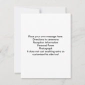 Personalisierte Hochzeit danken Ihnen kardiert 2 Dankeskarte (Rückseite)