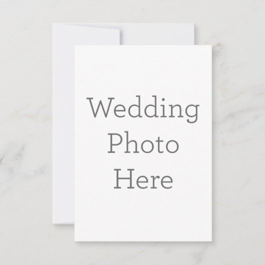 8.89 cm x 12.7 cm Flache Dankeskarte (Vorderseite)