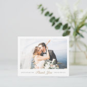 Personalisierte Hochzeit Dankeschön-Karte mit Foto Dankeskarte (Stehend Vorderseite)