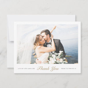 Personalisierte Hochzeit Dankeschön-Karte mit Foto Dankeskarte
