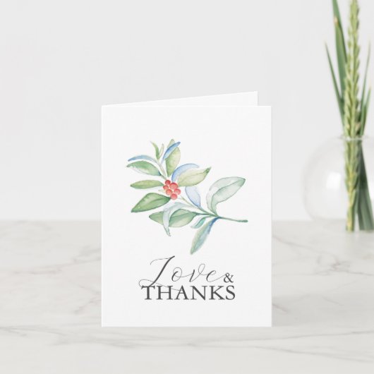 Personalisierte Hochzeit Dankeschön Karten Weihnac (Vorderseite)