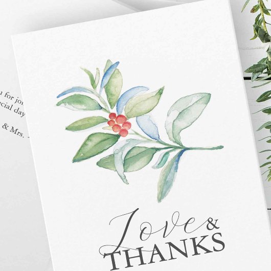 Personalisierte Hochzeit Dankeschön Karten Weihnac