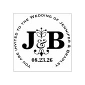 Personalisierte Hochzeit Datum speichern Gummistempel (Prägung)