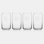 Personalisierte Hochzeit der Sonnenblumen Dosenglas (Hinten)