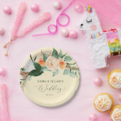 Personalisierte Hochzeit des Botanischen Boho Pappteller (Party)