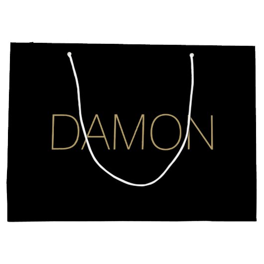 Personalisierte Hochzeit des modernen Brautparty Große Geschenktüte (Rückseite)