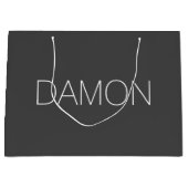 Personalisierte Hochzeit des modernen Brautparty Große Geschenktüte (Vorderseite)