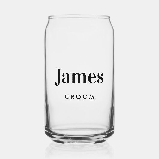 Personalisierte Hochzeit Dosenglas (Vorderseite)