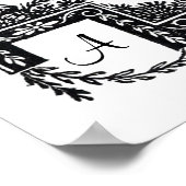 Personalisierte Hochzeit durch antike französische Poster (Ecke)