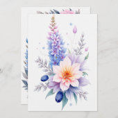 Personalisierte Hochzeit Einladung (Vorne/Hinten)