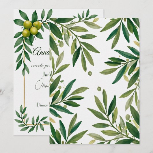 Personalisierte Hochzeit Einladung (Vorne/Hinten)