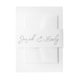 Personalisierte Hochzeit Einladungsbanderole