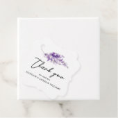 Personalisierte Hochzeit Eleganter Lavender Geschenkanhänger (Beispiel)