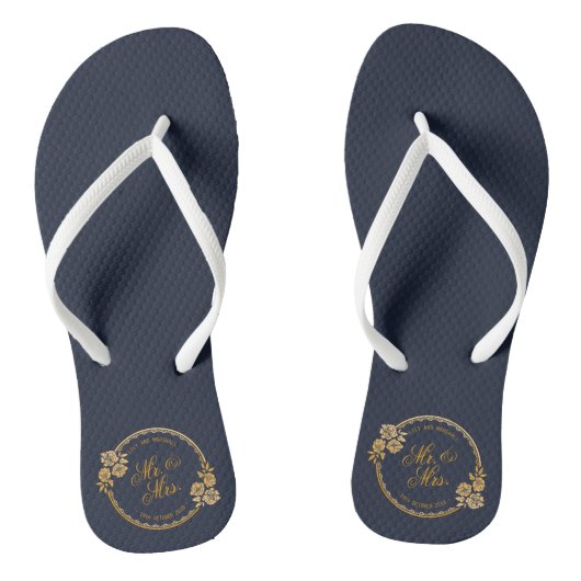 Personalisierte Hochzeit| Flip Flops Badesandalen (Fußbett)