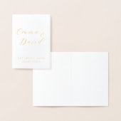 Personalisierte Hochzeit Folienkarte (Anzeige)