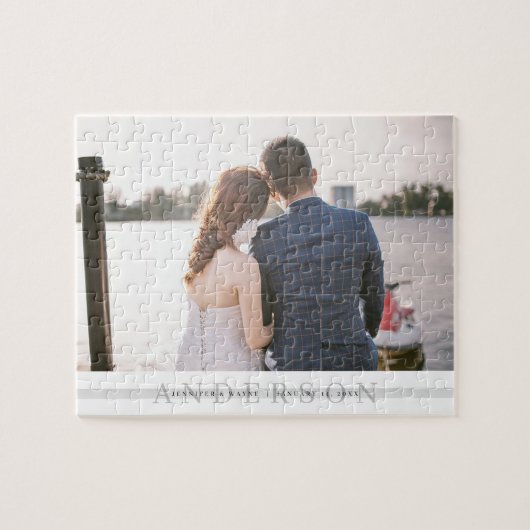 Personalisierte Hochzeit Foto Jigsaw Puzzle (Horizontal)