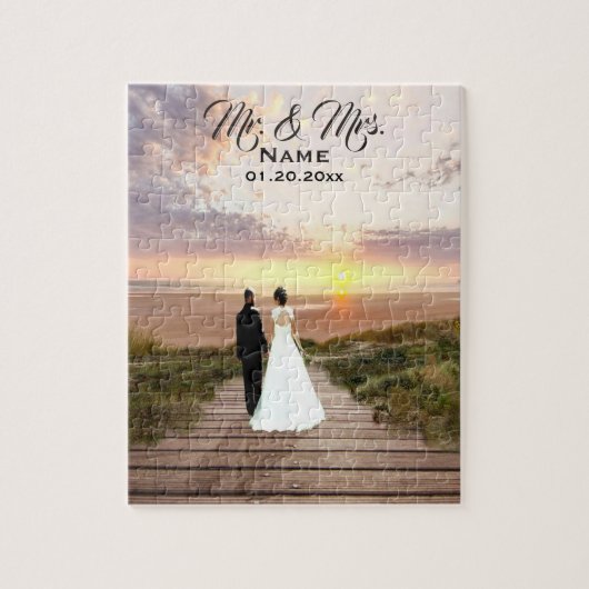 Personalisierte Hochzeit Foto Jigsaw Puzzle (Vertikal)
