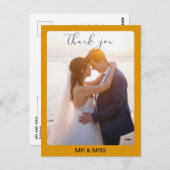 Personalisierte Hochzeit Foto Vielen Dank Postkarte (Vorne/Hinten)