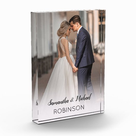 Personalisierte Hochzeit Fotoblock (Links)