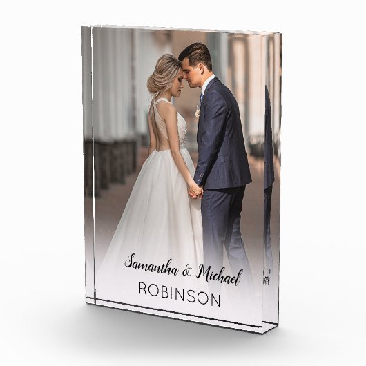 Personalisierte Hochzeit Fotoblock (Rechts)